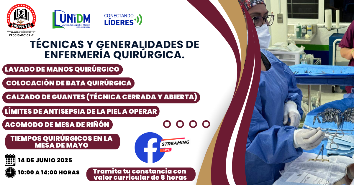 14JUN25 – TÉCNICAS Y GENERALIDADES DE ENFERMERÍA QUIRÚRGICA.